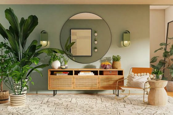 Soft living area detail